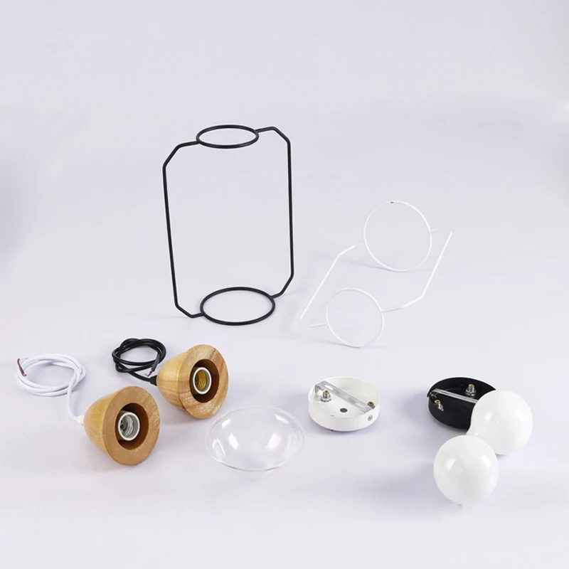 저렴한 현대 간단한 나무 & 철 펜 던 트 램프 조명 Diy 식물 냄비 바 레스토랑 발코니 크리 에이 티브 서 스 펜 션 전등 Pl483