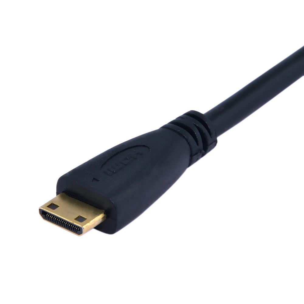 1080p Mini HDMI Male to VGA Video Converter Adapter Cable with 3.5mm Audio Black |
