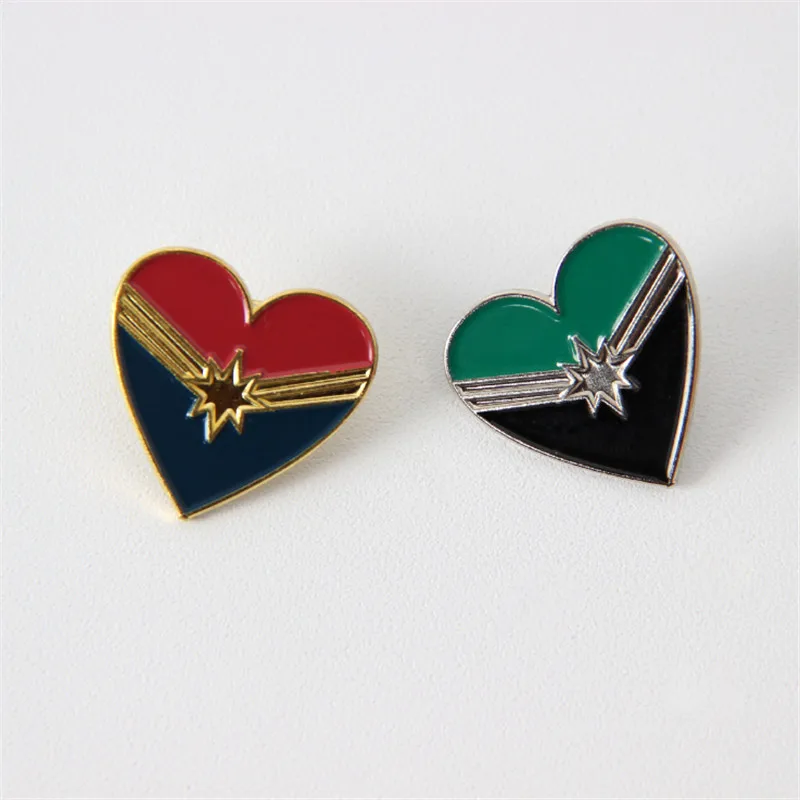 Фильм периферии капитан Марвел капли масла знак супергероев Marvel Брошь Мода