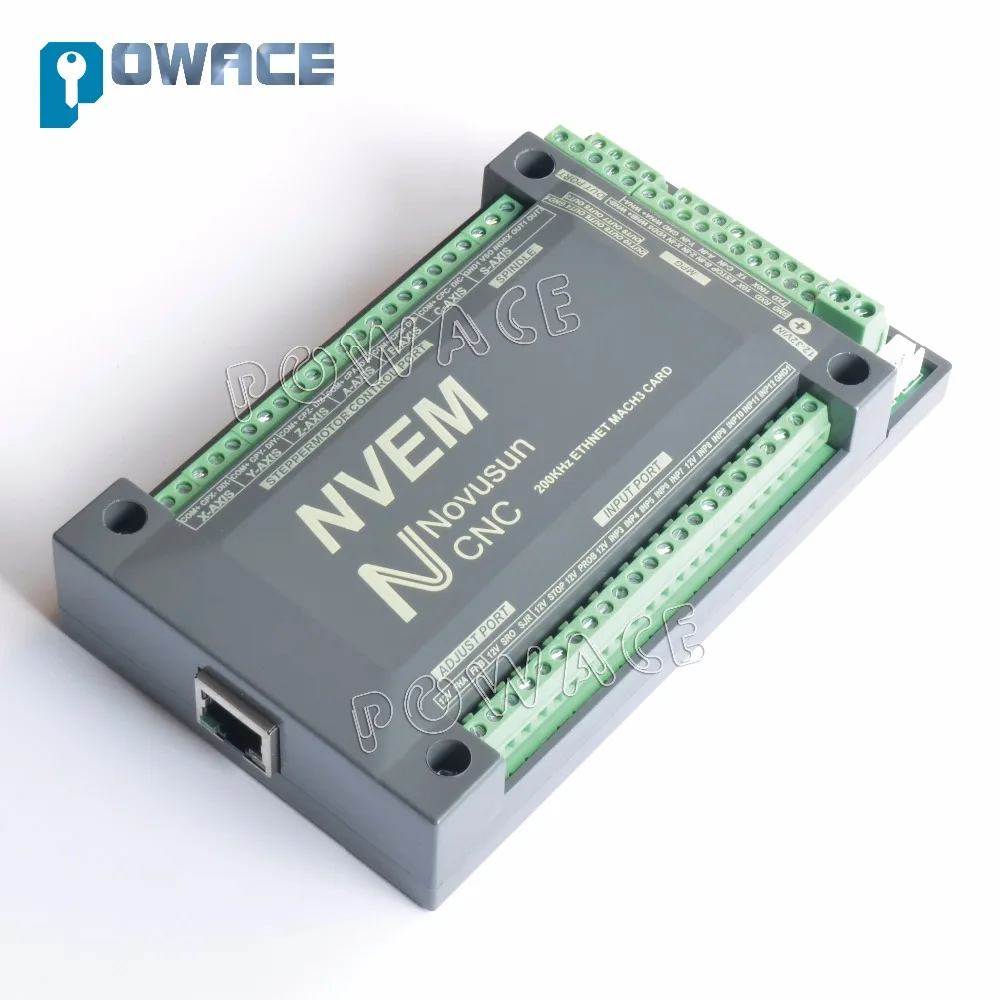 [Доставка ЕС] 4 осевая плата управления ЧПУ NVEM 200 кГц Ethernet Mach3 карта движением для