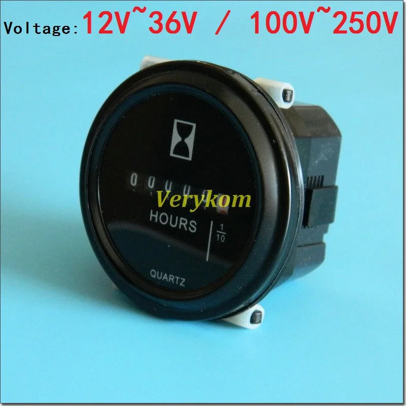 DC 12V 24V AC 110V 220V 100% Good цифровой счетчик времени с 6 цифрами кварцевый таймер песометр