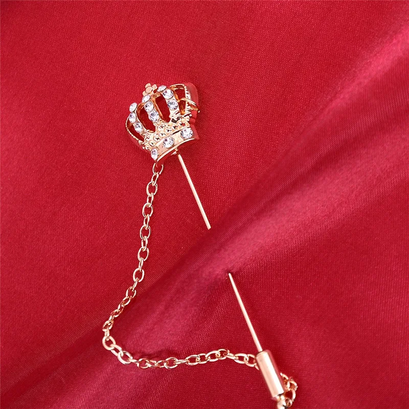 Женская Брошь в виде короны с кристаллами|pins for women|fashion lapel pinslapel pin |
