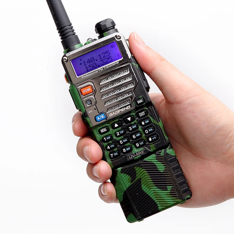 BAOFENG UV-5RE рация 8 Вт Мощный 3800 мАч двухдиапазонный 10 км дальний cb двухстороннее радио обновление UV 5RE для пеших прогулок в лесу
