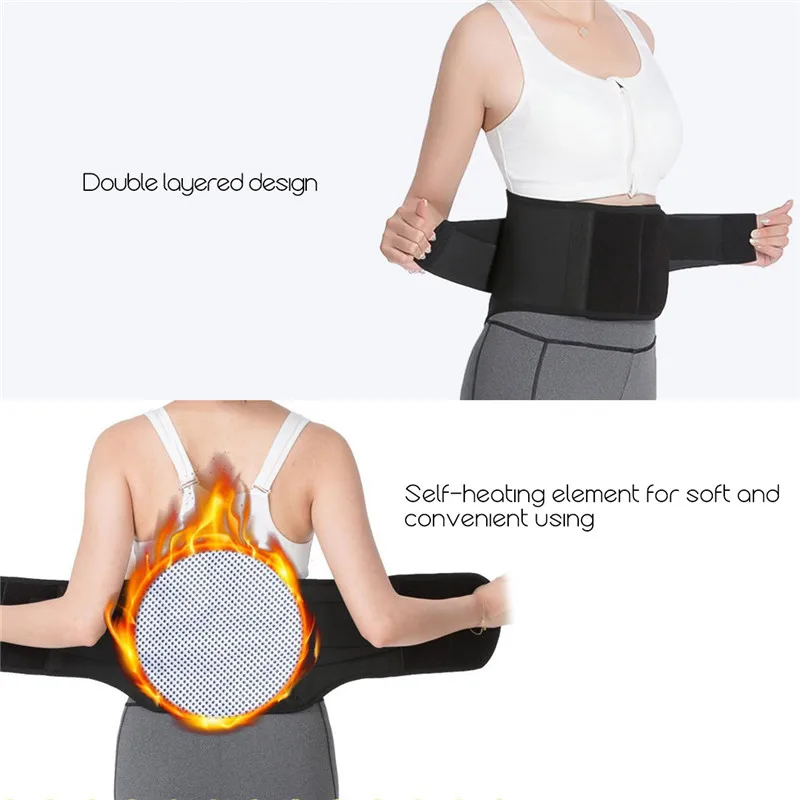 

Self-Heating Belt Back Waist Support Belt Lumbar Support Unisex Breathable Back Brace Pain Relief Sitting Posture Correction 31