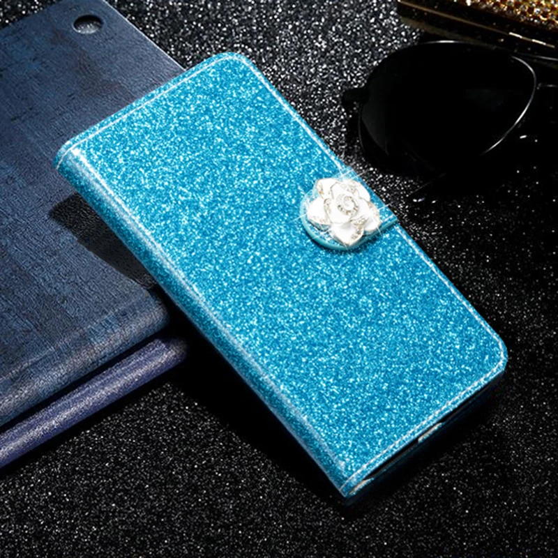 Dneilacc Fashion Bling Glitter Flip Case Cover For Coque Asus Zenfone 3 ZE520KL 5.2 inch Mobile Phone With Card Slot |