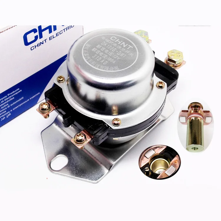 

CHINT DK138B 12V 238B 24V 180A Automobile 12V 24V 100A 180A Battery Electromagnetic Type Power Supply Protect Leakage Switch