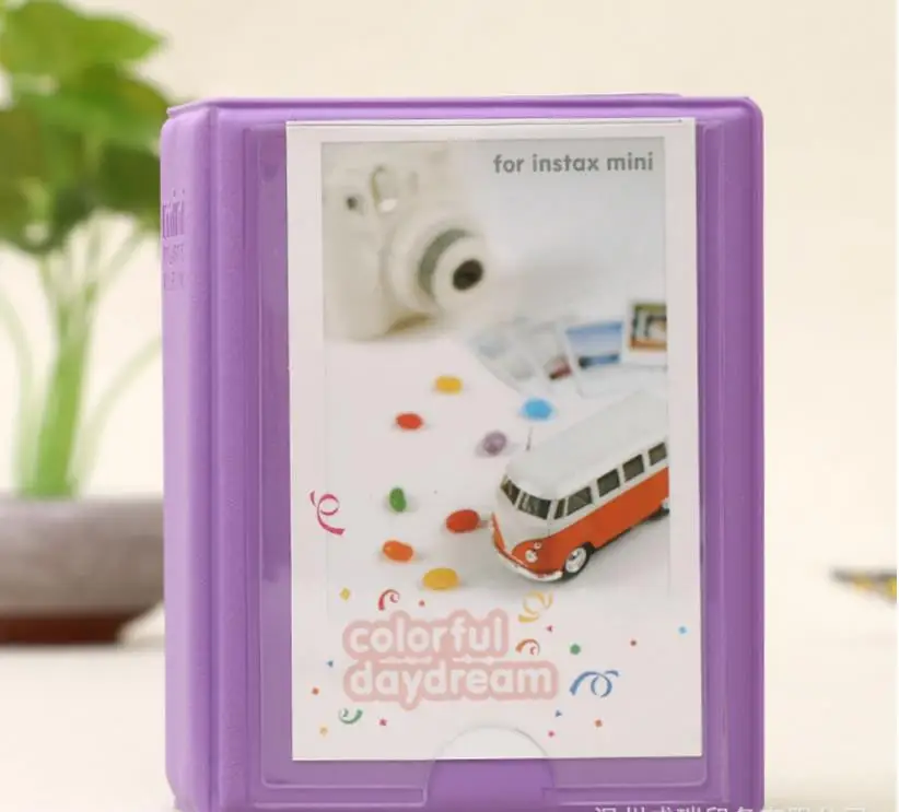 purple Colooffice 28 карманов Fujifilm Instax Mini 8 пленок Instax Mini 70 25 50s 90 визитных карточек с моментом фотоальбом 1 штука - Цвет: purple