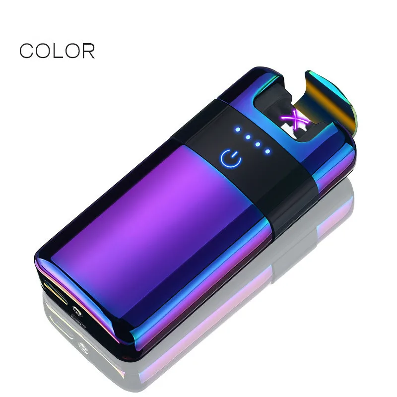 Электронный USB Зажигалка со светодиодом электрическая дуга импульсная