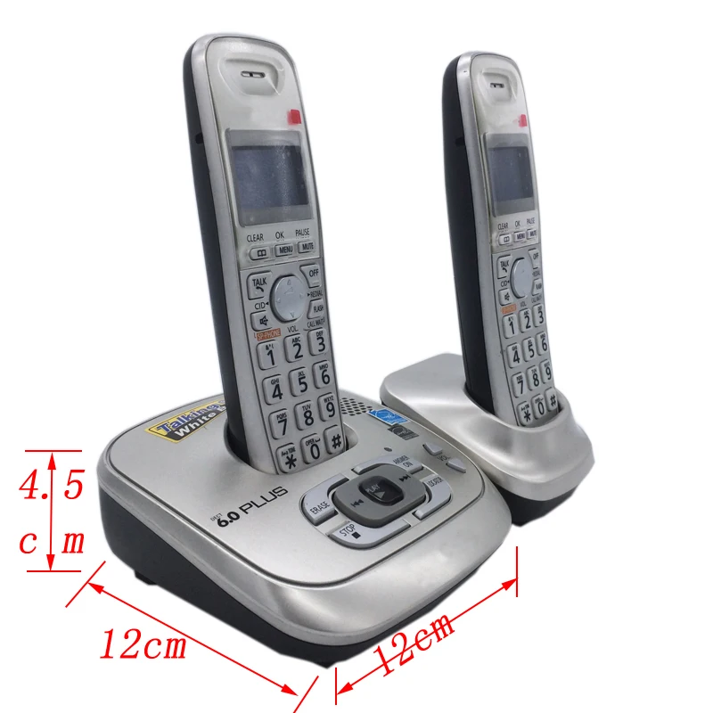 2 телефона Dect 6 0 цифровой беспроводной телефон с ответом машина Голосовая почта