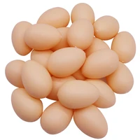 100 pcs small fake eggs 53 4cm farm animal supplies cages accessories guide chicken nest egg kids toys painting material