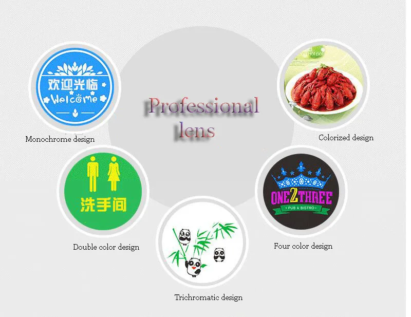 Бесплатная доставка 37 мм линза с логотипом/рисунком для проекционной лампы AD