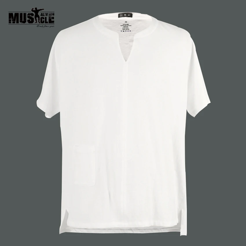 Рубашка мужская из хлопка и льна повседневная Сорочка свободного кроя сорочка