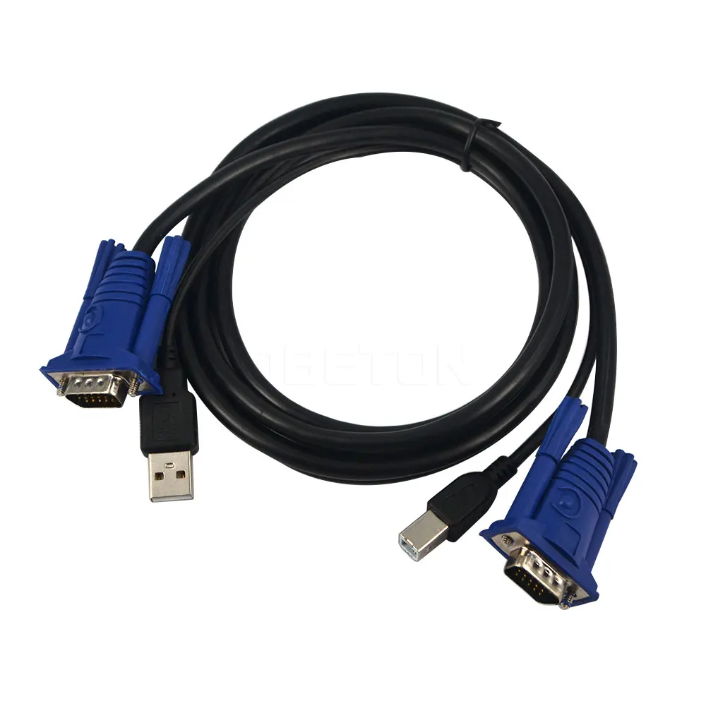 Kebidumei 1 компл. USB 2 0 порта KVM переключатель разделитель для монитора видео + шт. VGA 15Pin