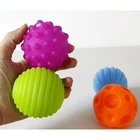 4 и 6 шт., текстурированный набор из нескольких шариков, мягкая развивающая детская тактильная игрушка для чувствительности, детский массажный шарик для сенсорной тренировки, погремушки, игрушки для активности