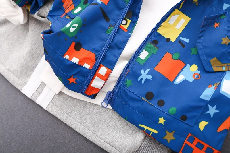 Детская одежда весна 2018 новая куртка для мальчиков верхняя детей с принтом