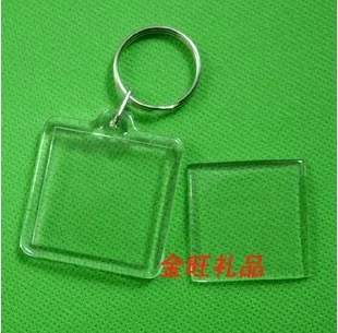 

DHL 300pcs Wholesale ! DIY Acrylic Blank Photo Keychains Shaped Clear Key Chains Insert Photo Plastic Keyrings