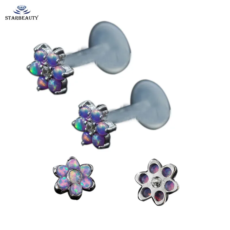 Новинка! 1 шт. прозрачный акриловый стержень опал цветок драгоценный камень с