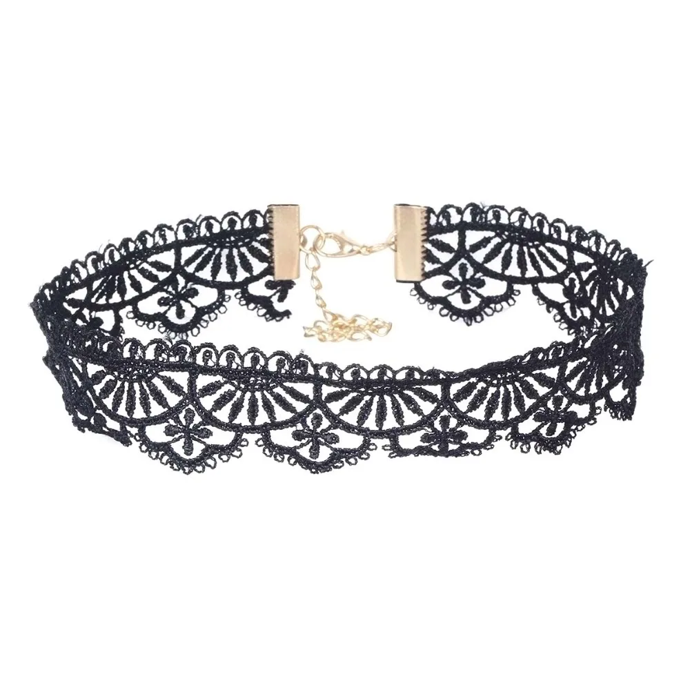 Новое поступление модные стильные женские Чокеры многоцветные кружевные Чокер