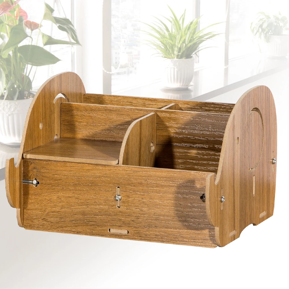 DIY Многофункциональный Деревянный Настольный ящик для хранения пультов