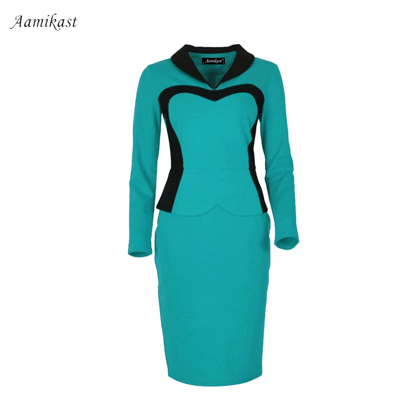 Женское платье карандаш с длинным рукавом Размеры S M L XL XXL XXXL|dress size|women business dresswomen