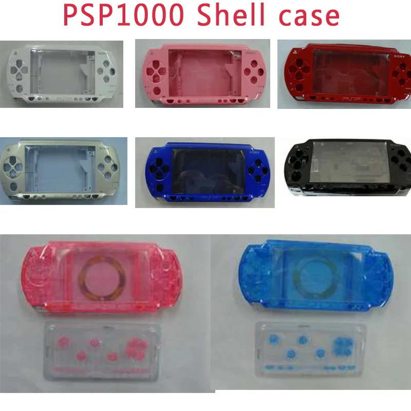 10 цветов Сменный Чехол для PSP 1000 полная Кнопка корпуса + наклейка винт бесплатная