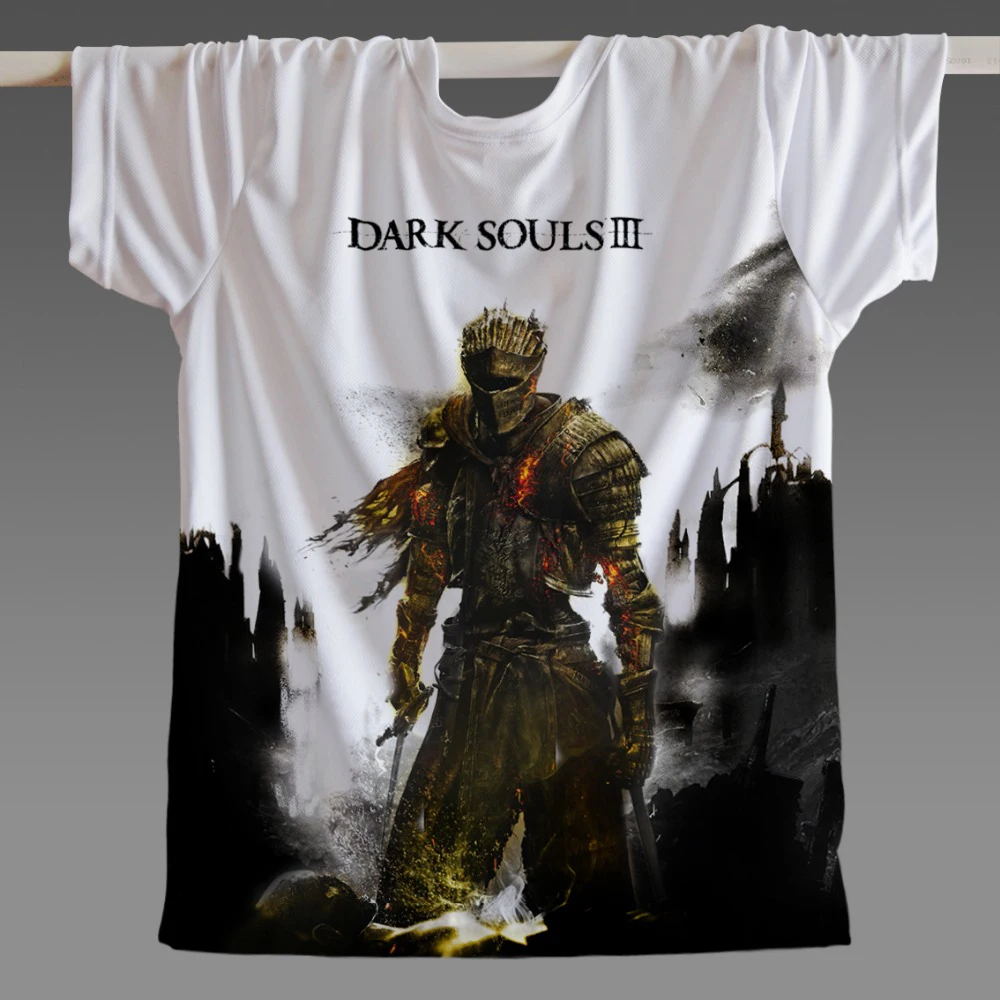 2018 Классическая игра Для женщин мужчин кататься Футболка Открытый Dark Souls 2