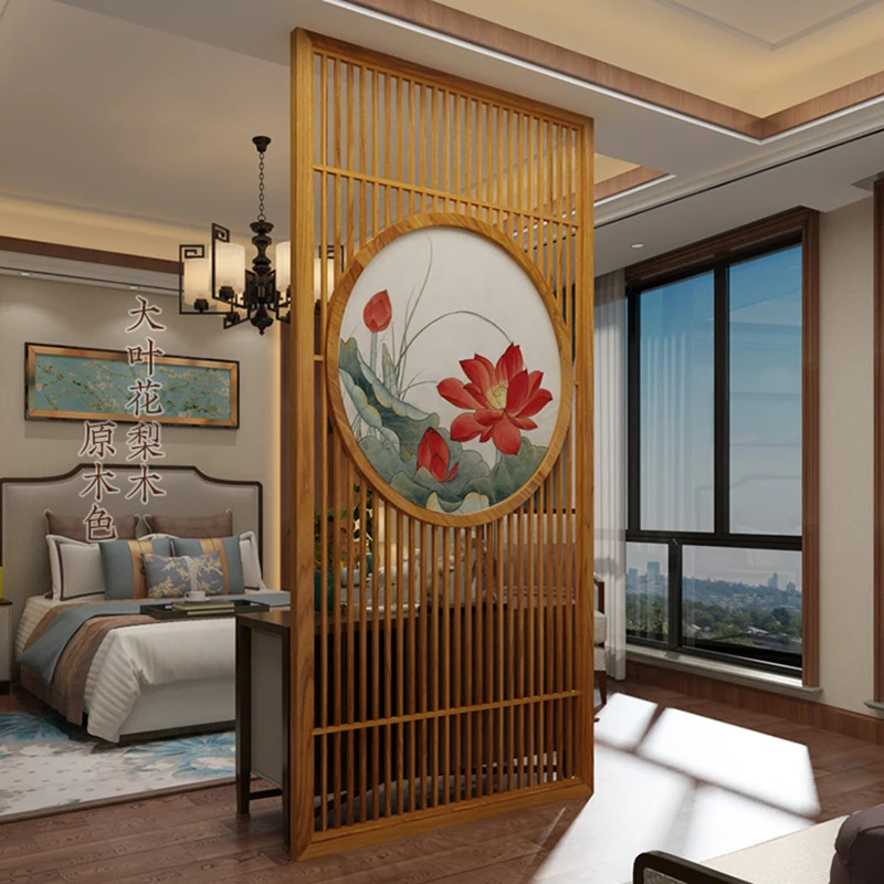 Простая Деревянная Классическая готовая решетчатая решетка из цельной древесины|Экраны и перегородки для