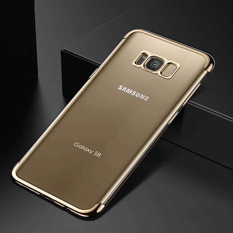 Из термопластика для задней панели Samsung S8 Plus чехол TPU Защитный Мягкий силиконовый