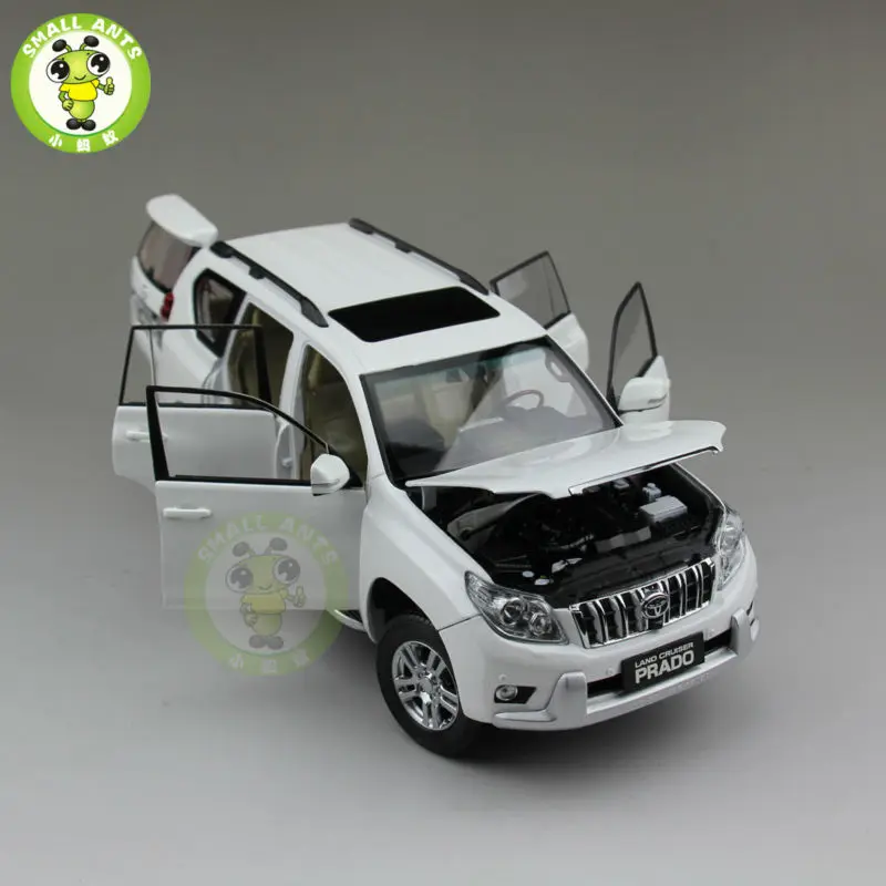 1/18 Land Cruiser Prado литая под давлением модель автомобиля SUV игрушки для подарков коллекция хобби белый без рисунка