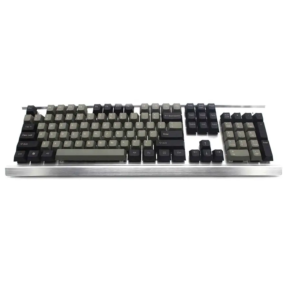 104 Top Print YMDK 104 87 61 черный серый смешанный PBT Вишневый профиль Keycap для 104 TKL 60% MX переключатели Механическая игровая клавиатура - Цвет: 104 Top Print