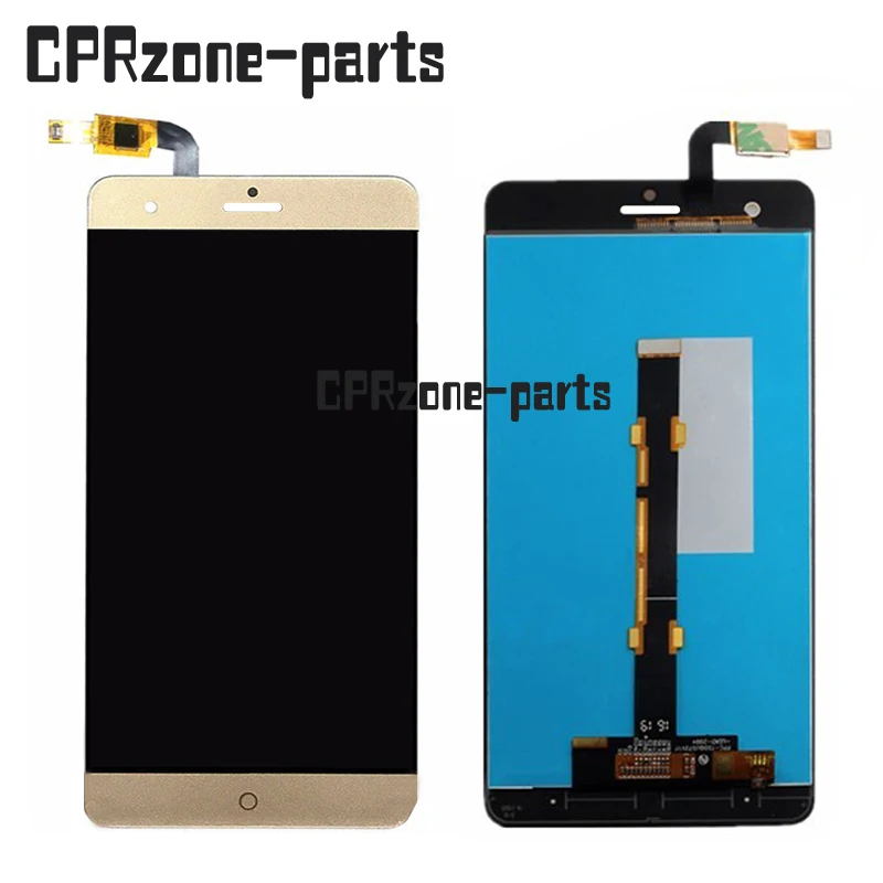 100% Warranty For ZTE Blade V7 Max LCD Display Screen With Touch Digitizer Assembly Replacement in Gold and Black | Мобильные