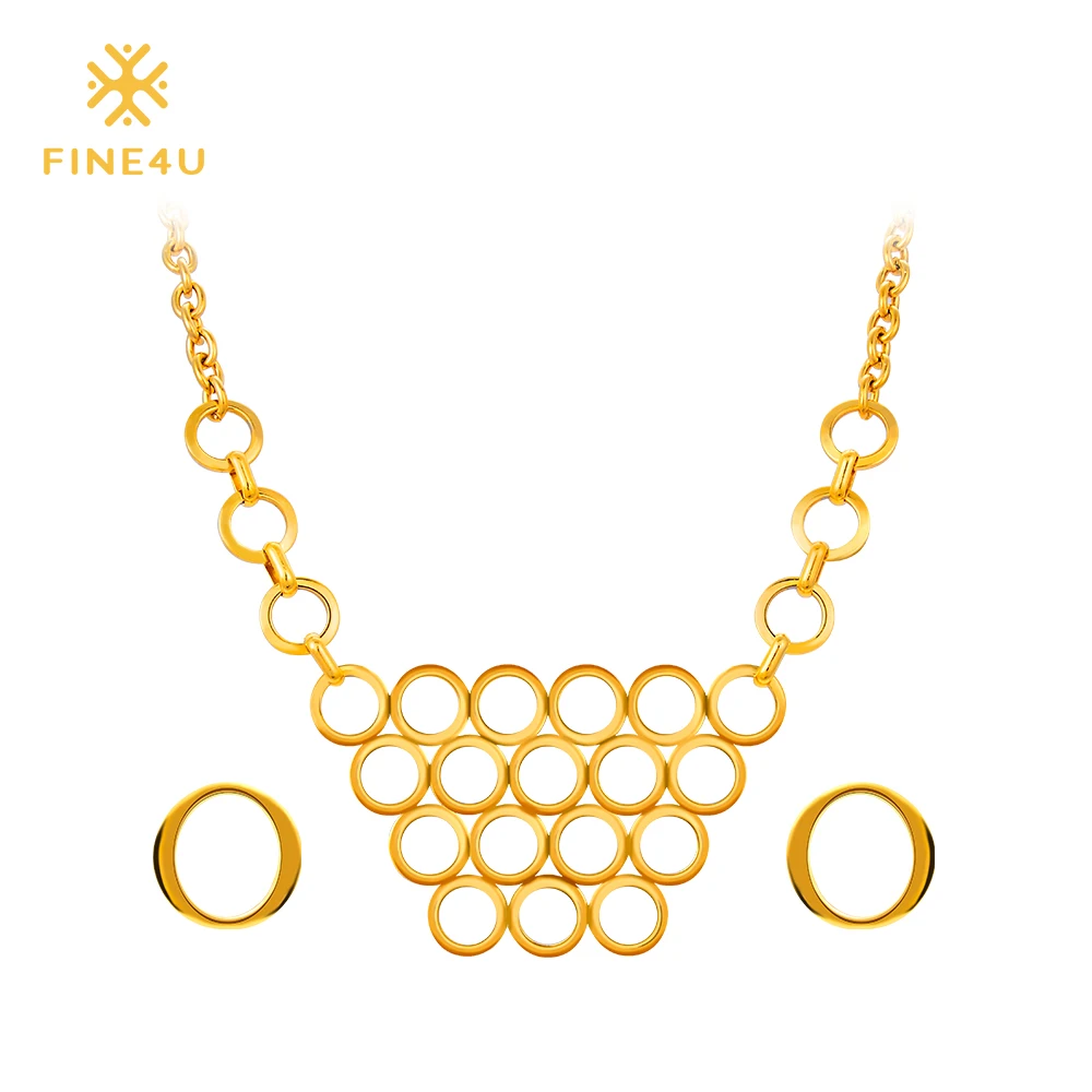 2018 Новый FINE4U N025 316L Нержавеющая Сталь Ювелирные наборы для женщин в африканском