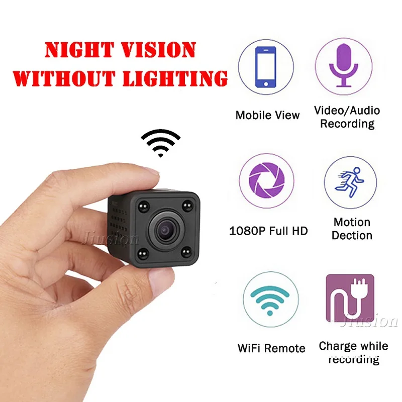 

Mini WiFi Camera HD 1080P Wireless Video Audio Camcorder Night Vision Motion Detection Sensor Small DVR Recorder HDQ9 Micro Cam