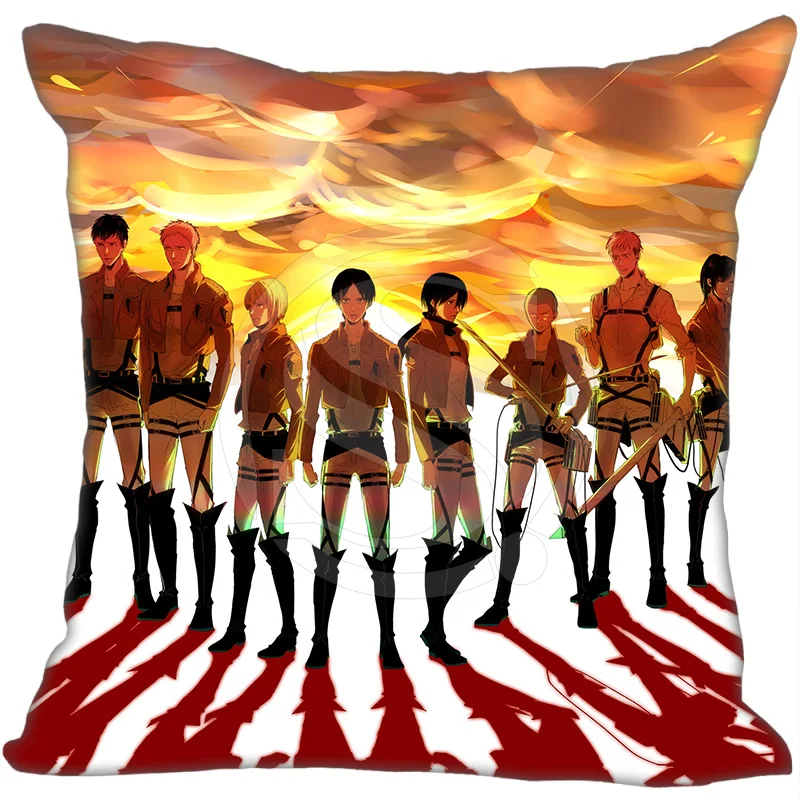 Горячая Распродажа Custom Attack on Titan Чехол-Подушка под заказ чехол-наволочка для