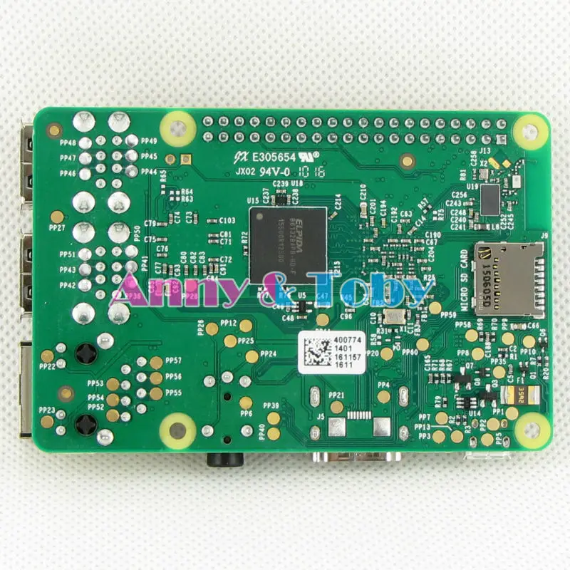 Element14 версия: оригинальный Raspberry Pi3 Модель B доска Ras PI3 карта плата 1Гб LPDDR2 BCM2837 Quad Core
