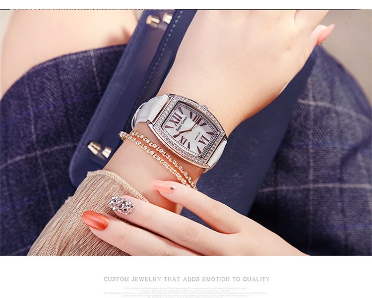Royal Crown Luxury Men's Lady Women's Watch Japan Quartz Fashion Hours Colorful Bracelet Rhinestone Girl Boy Birthday Gift Box