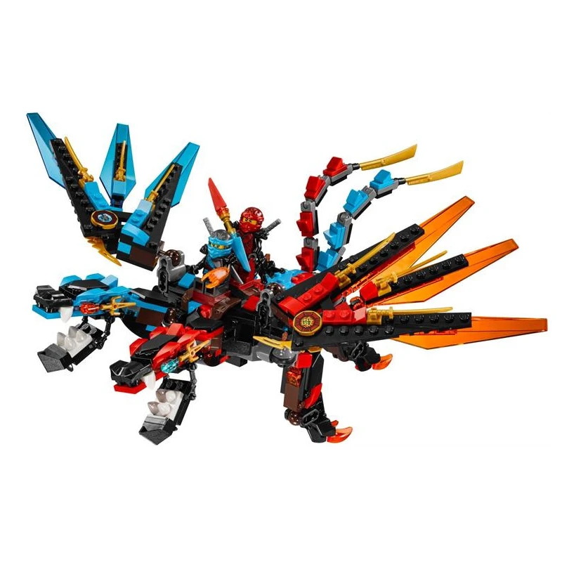 WAZ Compatible Legoe Ninjagoes 70627 Bela 10584 1173pcs Ninjago Dragon's Forge Figure building blocks Bricks toys for children | Игрушки
