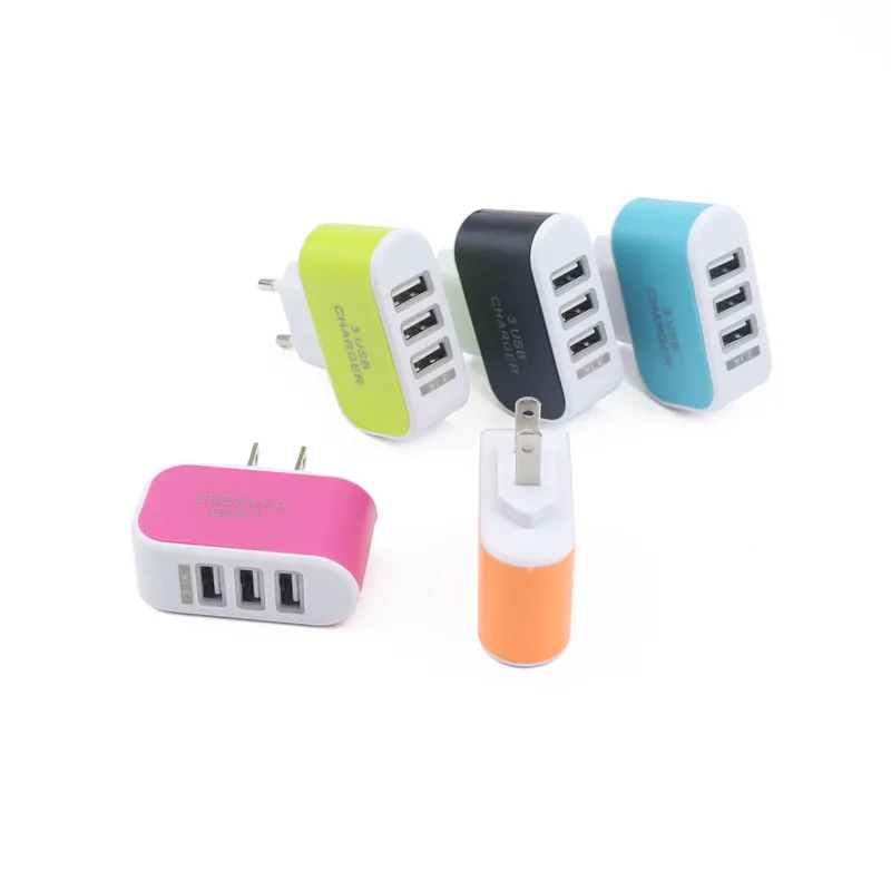 BThocing USB Три-выходной порт зарядное устройство 5 V 3 1 A США Plug/EU Plug