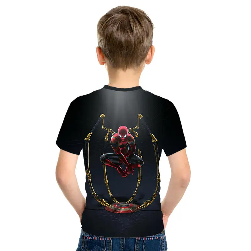New 2019 children t shirts movie spider-man hero's exped Print Kids Baby Boy Tops Short Sleeve T-Shirt Summer Tee free shipping | Мать и