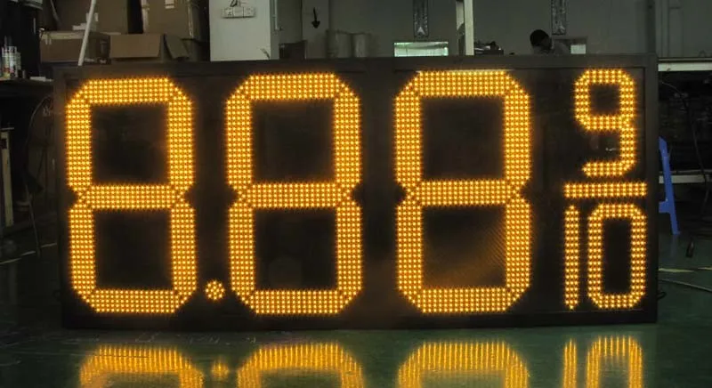 7 сегментный масляный/газовый топливо/дизельный зеленый 12 8 дюймов 889/10 цифровые