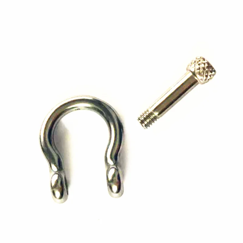 Kopen 50 Stks/partij Outdoor Survival Armband Roestvrij Staal Hoefijzer Gesp Armband Verbinding Sluiting Sieraden Maken