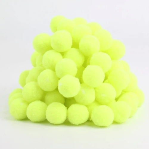 30 Bright yellow Верх: помпоны-10/15/20/25 мм помпон мини пышная Нижняя Pompones бальное свадебное украшение швейной детские игрушки Аксессуары 100 шт - Цвет: 30 Bright yellow