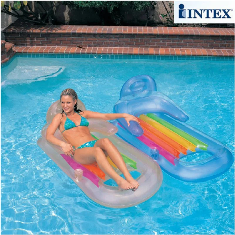 INTEX 160*85 см матрас с водяным воздушным ковриком для взрослых летний бассейна