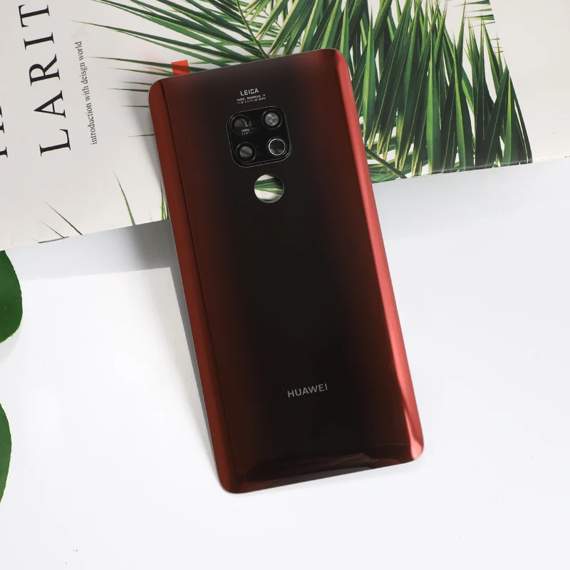 Mate 20 корпус для huawei mate 20 задняя крышка запчасти из стекла батарея Дверь реальный+ клей для камеры