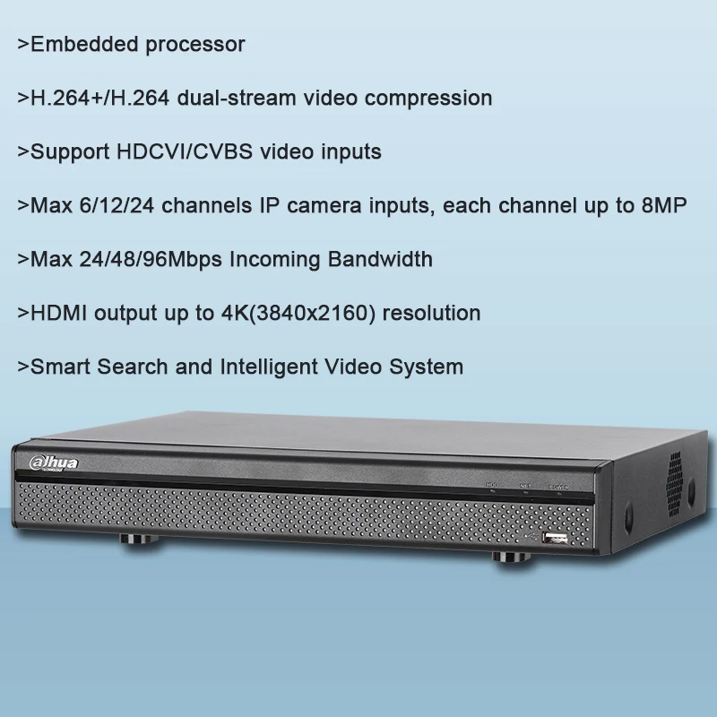 Оригинал Dahua 4CH 8CH 16CH HCVR7104-4M HCVR7108-4M HCVR7116H-4M 4MP цифрового видео Регистраторы с выходом