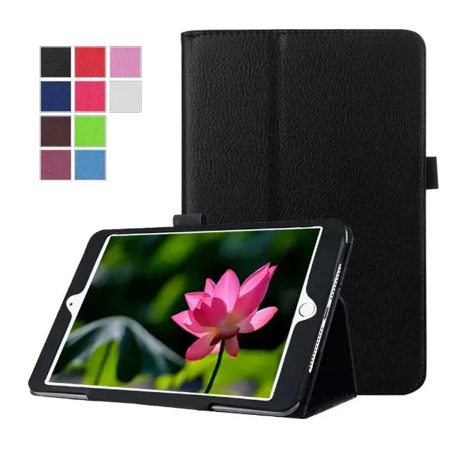 Simple Design Litchi Grain PU Leather Case Cover For iPad Mini 4 Mini4 Tablet PC Smart Cover+Stylus | Компьютеры и офис