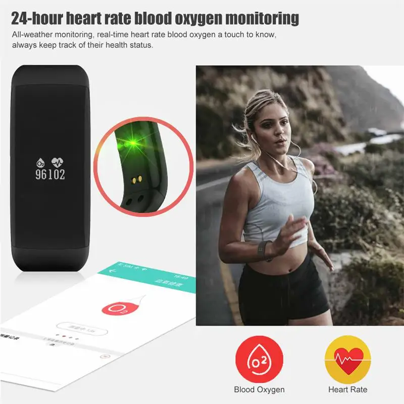 Smart Band 2018 Для мужчин смарт браслет сердечного ритма калорий IP68 Водонепроницаемый