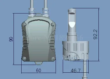 2 шт./лот автомобильные передние фары P6 110 W 10400LM D2s D2R светодиодный фар Conversion Kit лампочки Canbus Luxeon MZ противотуманные лампы 5000 K