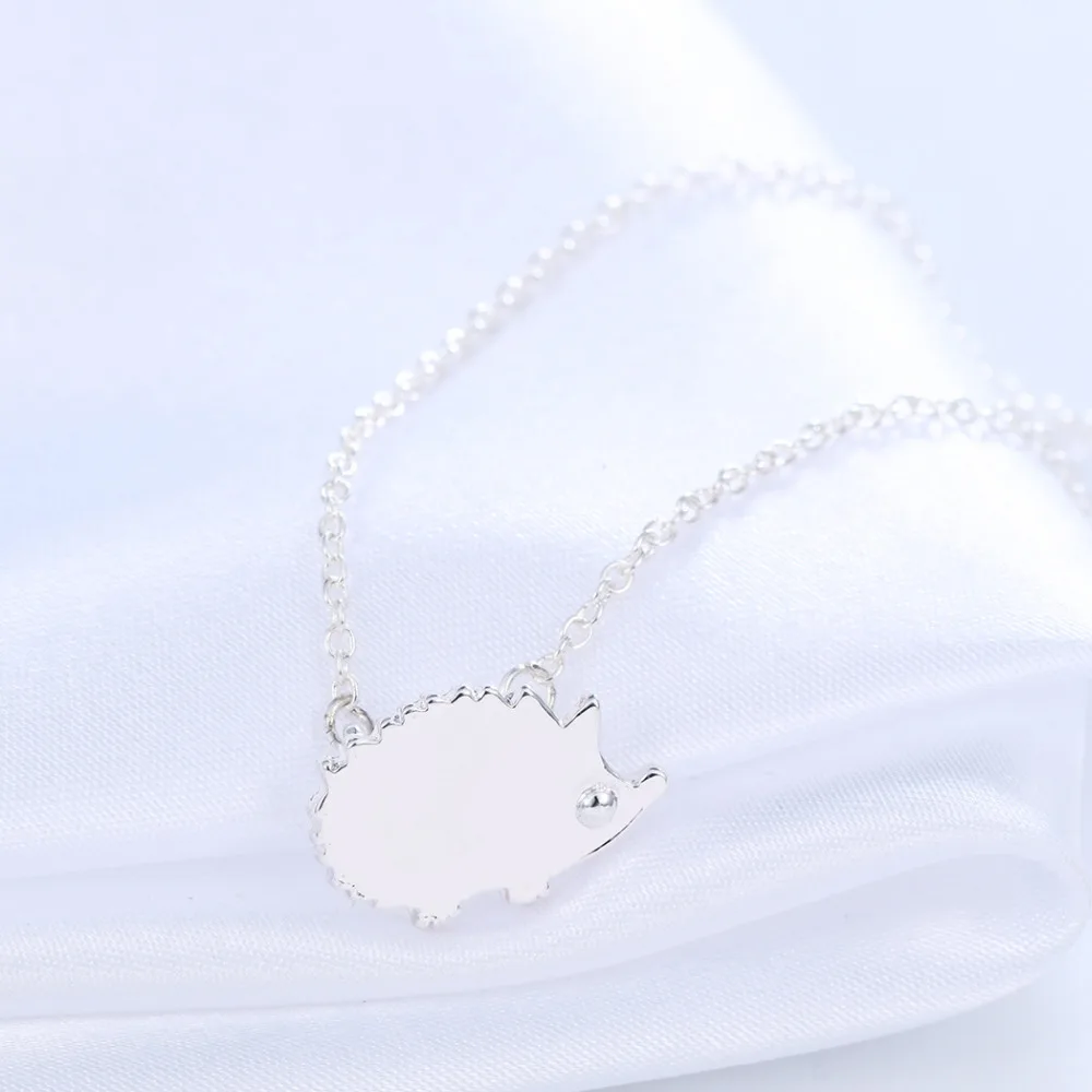 Kinitial 10 шт. цвета: золотистый Серебристый покрытием милый Ежик Цепочки и ожерелья