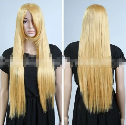 Бесплатная доставка **** ^ Pro Длинные Прямые Светлые Парик Способа Женщин Косплей